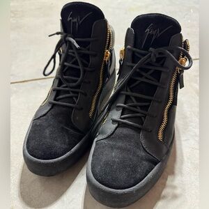 Giuseppe Zanotti Black High-Top Men's Shoes